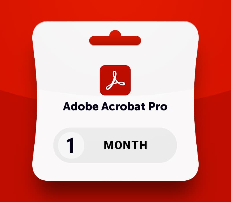 Adobe Acrobat Pro - 1 Month Subscription Key